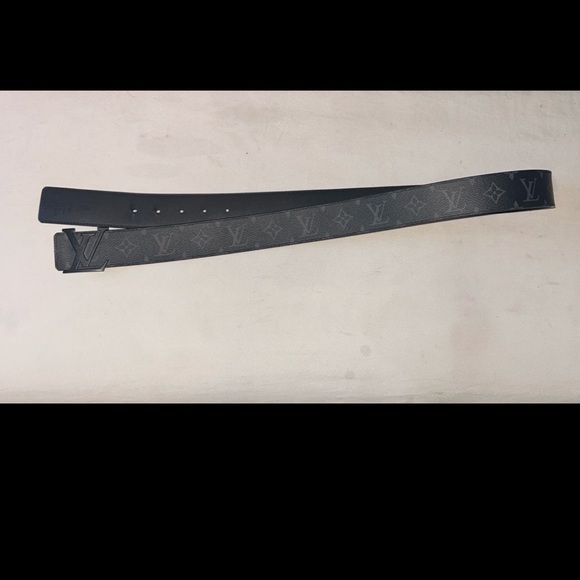 Men's Black Leather Belt - Picture 4 of 4